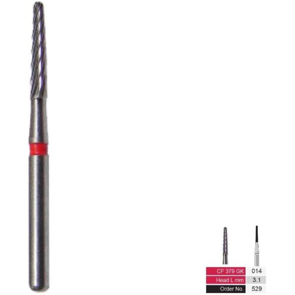 فرز کارباید دسته 19mm (جهت استفاده توربین) CF379GK– VerDent