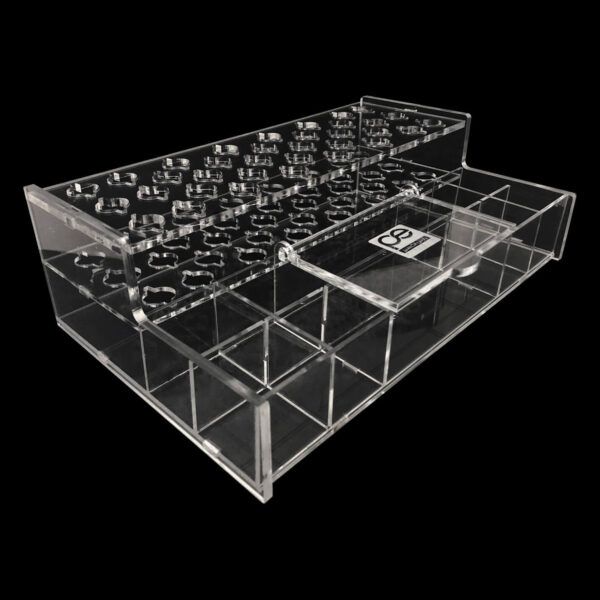 استند کامپوزیت ٣۴ خانه شفاف با محفظه میکروبراش و باندینگ