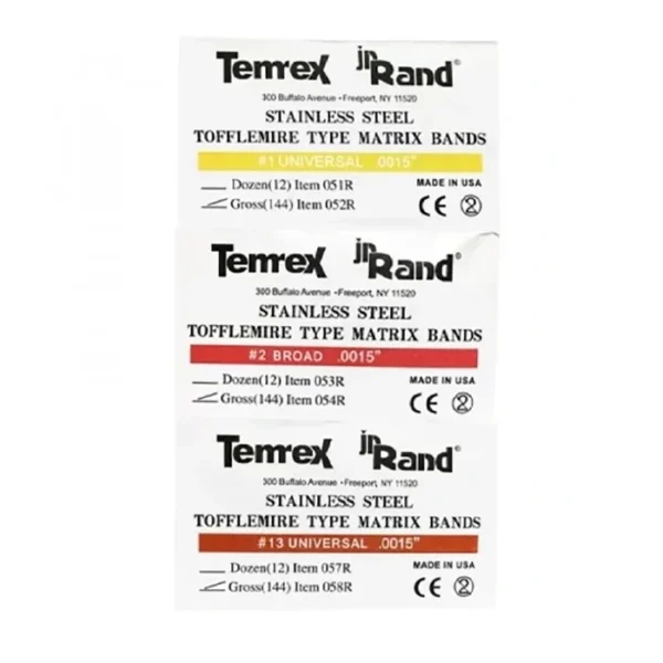 خرید نوار ماتریکس تمرکس Temrex Sectional Matrix