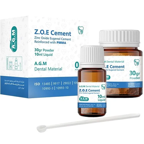 سمان زینک اکساید اژنول AGM Zinc Oxide Eugenol / ZOE Cement