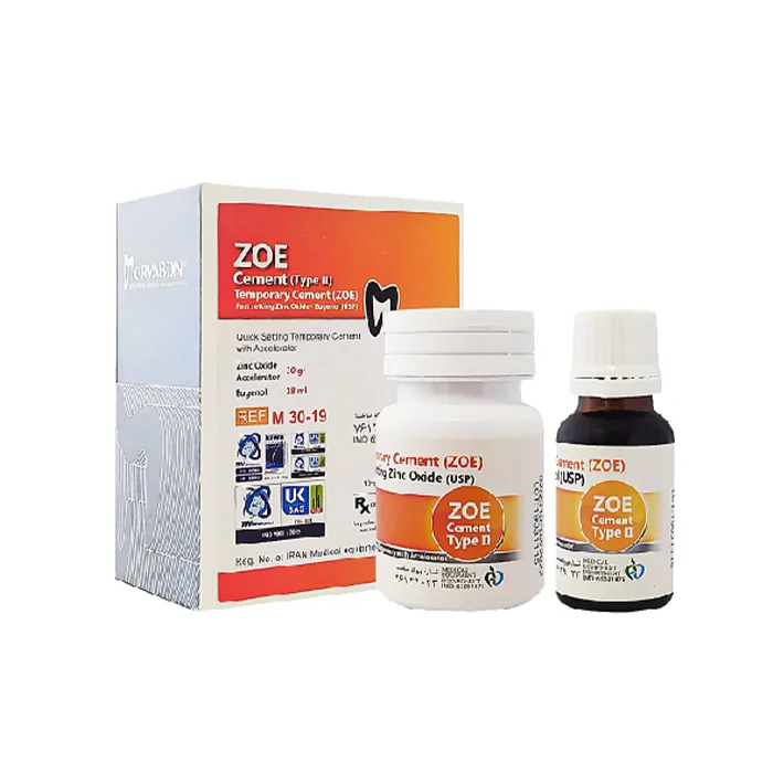 سمان موقت زینک اکساید اژنول مروابن Zoe Morvabon سمان موقت زینک اکساید اژنول مروابن Zoe Morvabon