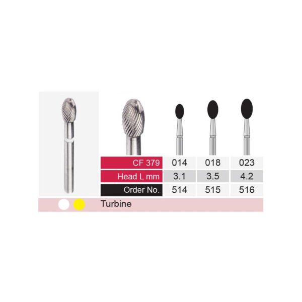 فرز توربین پالیش کامپوزیت 30 پره VerDent مدل CF379