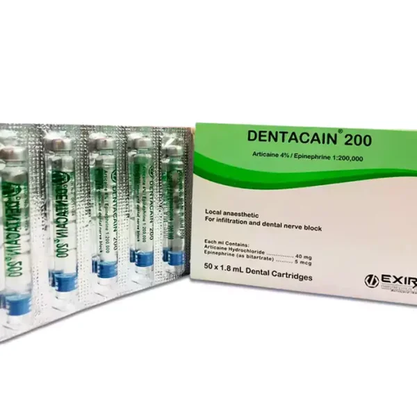 کارپول بی حسی دندانپزشکی 4% دنتاکائین اکسیر (آرتیکائین)