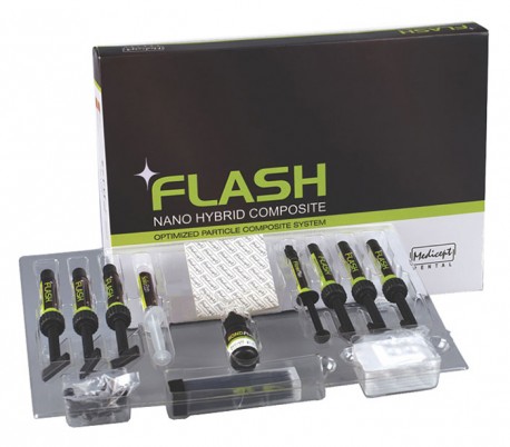 کیت کامپوزیت نانو هیبرید فلش مدیسپت Medicept Flash Kit