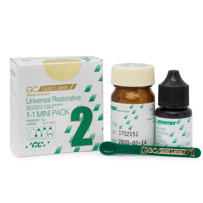 گلاس آینومر ترمیمی جی سی مدل سلف کیور GC Fuji II LC Gold Label