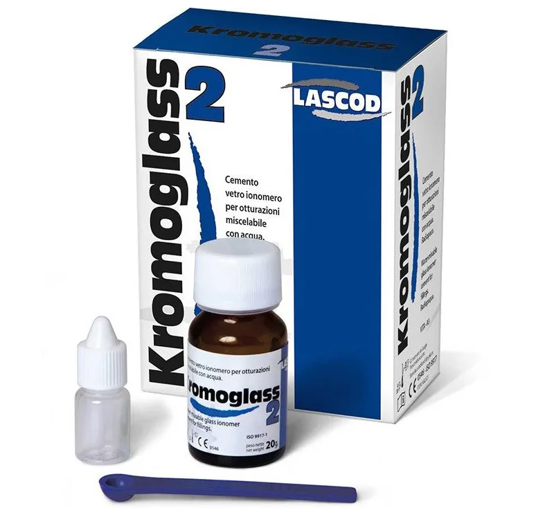 گلاس آینومر سلف لاسکود لوتینگ Lascod KromoGlass 2