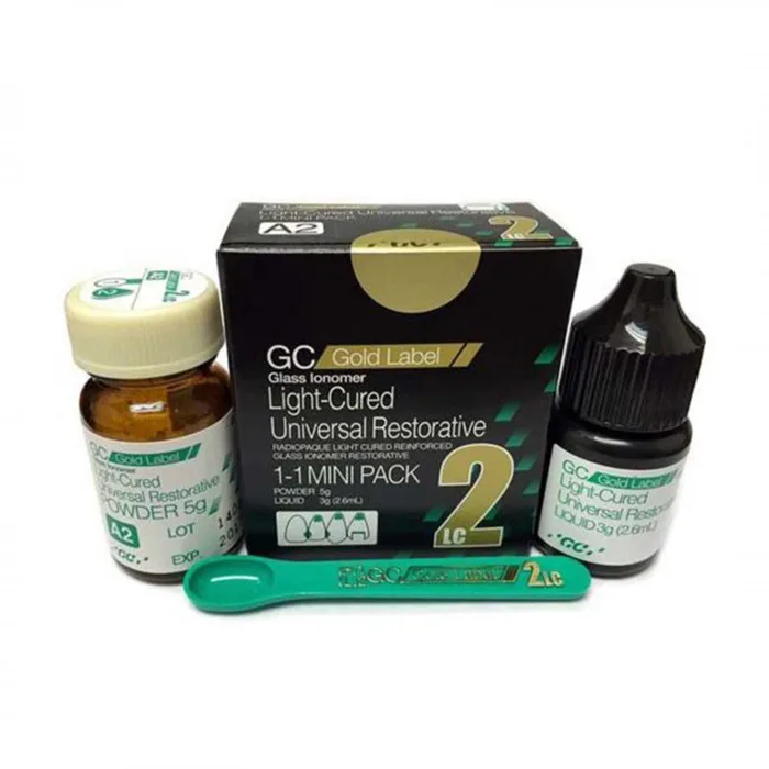 گلاس آینومر لایت جی سی مدل GC-Fuji II LC Gold